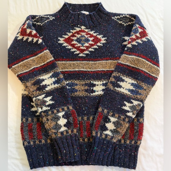 Melbourne Sport Other - Vintage Melbourne Sport Sweater blue Aztec pattern size S wool blend